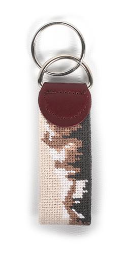 Cirque Needlepoint Keychain