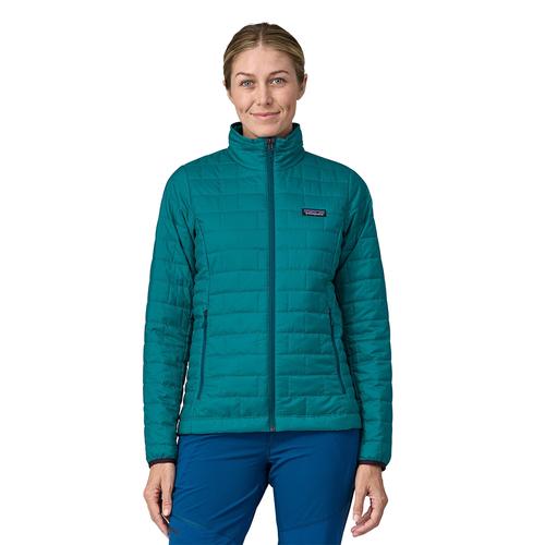 Women's Patagonia Puffer Down Jacket Turquoise Size Medium Full Zip