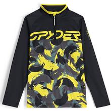 Spyder Camo Half Zip Top - Boys' ACID_YELLOW